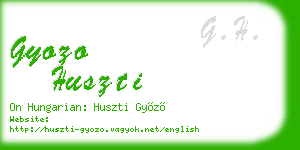 gyozo huszti business card